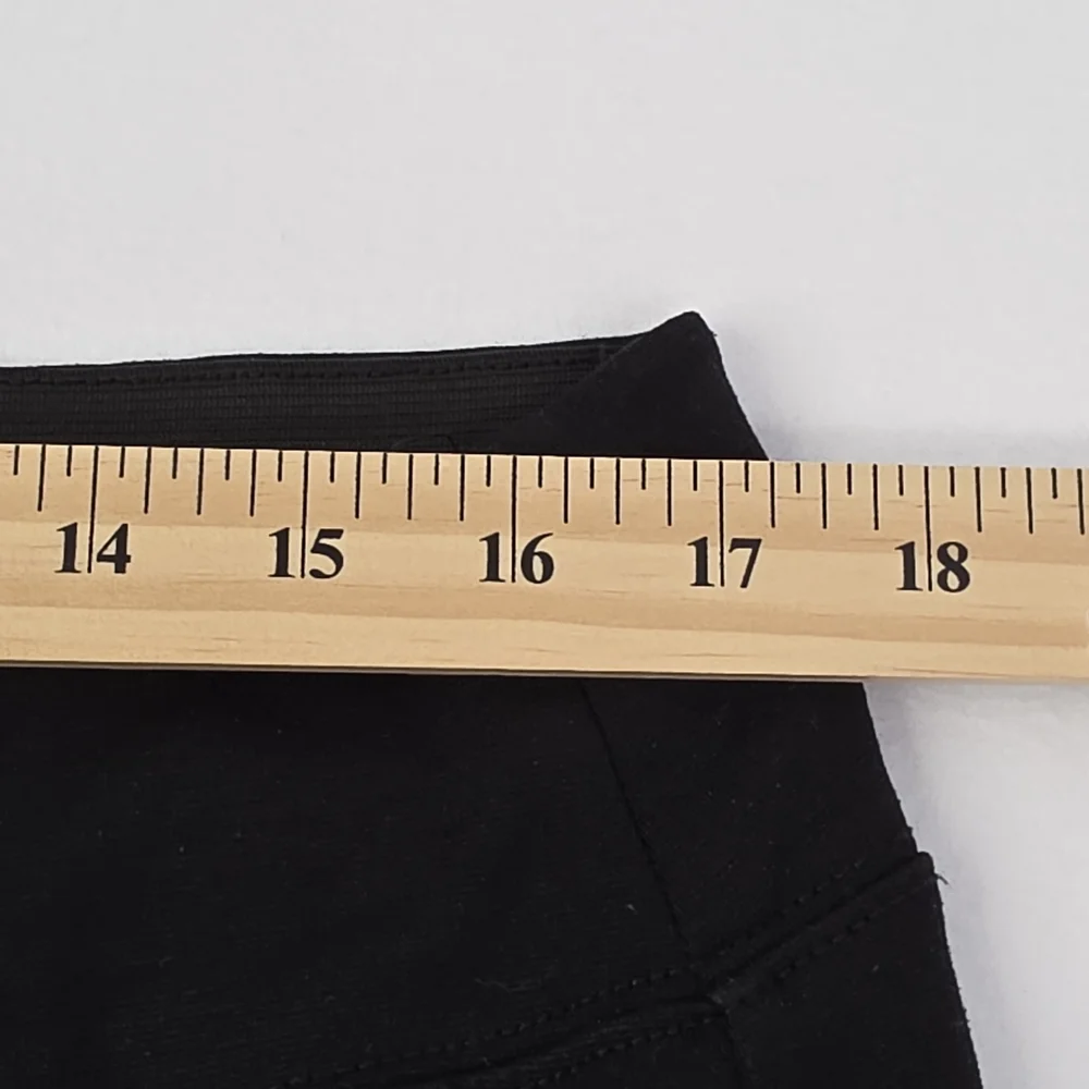 Maurices Black 18W Wide Elastic Waistband Pull-On Ankle Pants 2327-CB